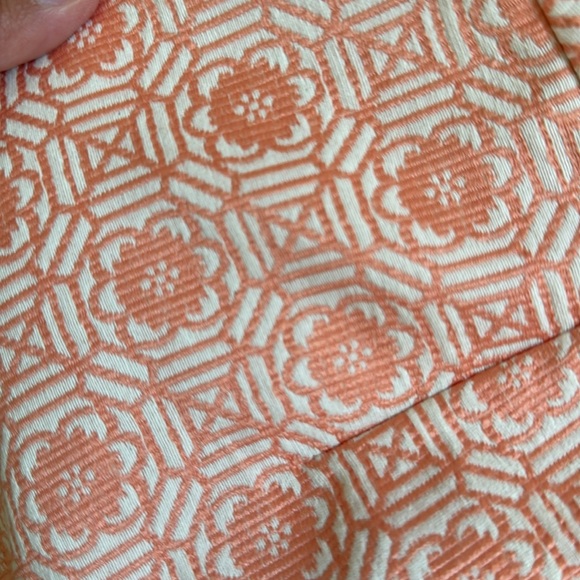 Banana Republic Orange Patterned Pencil Skirt - Picture 4 of 5